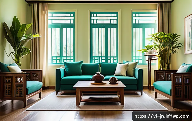 서큘래딘 조명 설계와 감정 표현 - A modern Vietnamese living room bathed in warm, soft lighting with a color temperature around 2700K,...